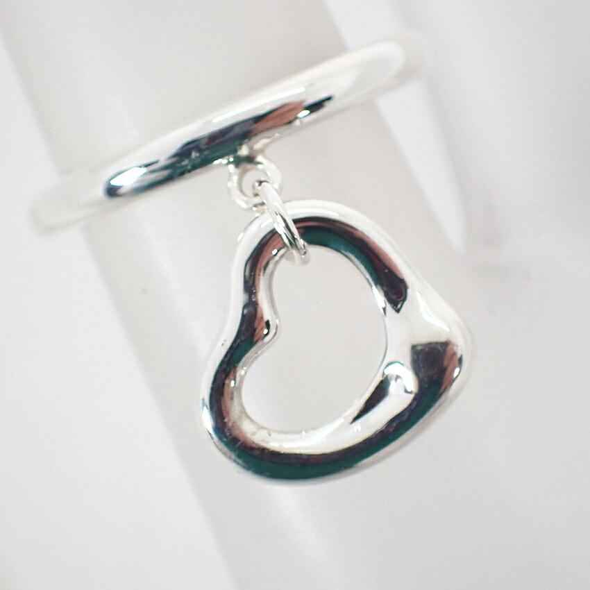 [Used] TIFFANY 925 Open Heart Ring / Size 7 / j9-3