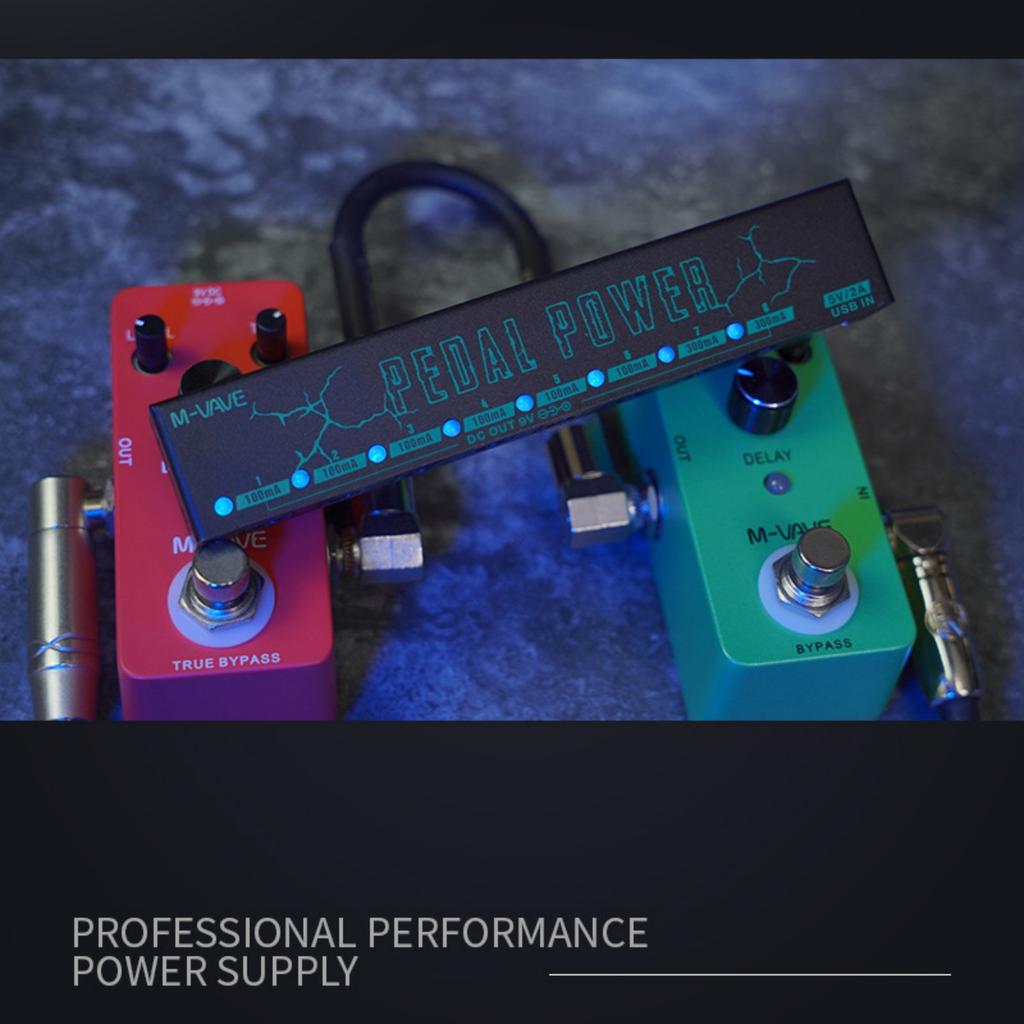 POWER Guitar Pedal Power Supply 8 Isolated DC Output/Strong Compatibilit/Noise-Reducing Power Supply