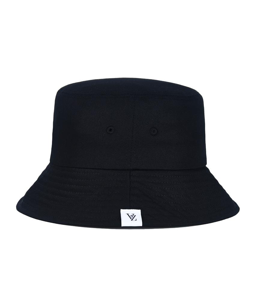 Bajal Monogram Label Color Bucket Hat Black