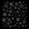 PLIGREAT 2 Sheets White Line Flowers Wall Decals DIY Art Daisy Floral Removable Vinyl Wall Stickers for Bedroom Living Room Home Background Window