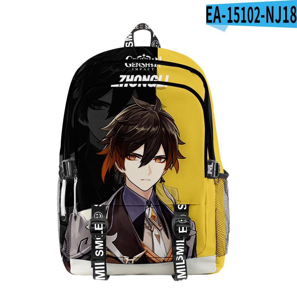 Trendy Popular Genshin Impact Student School Bags Unisex 3D Print Oxford Waterproof Notebook multifunction Travel Backpacks