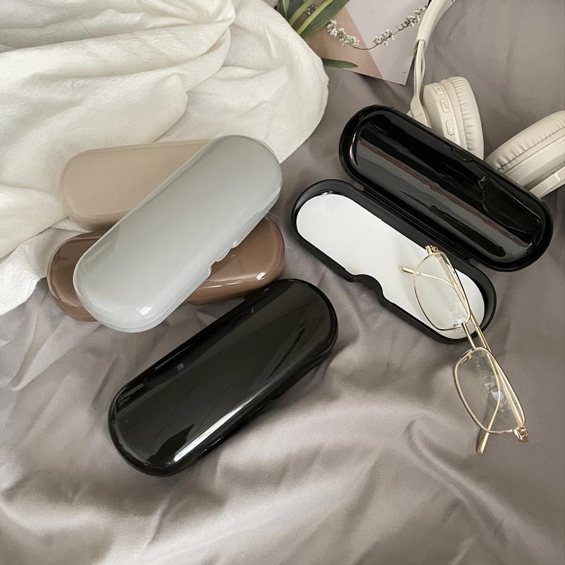 1pc Elegant Simple Reading Glasses Case Large Capacity Plastic Sunglasses Storage Box Protective Eyewear for Men Women