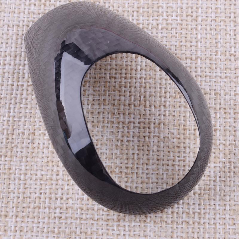 Carbon Fiber Console Gear Shift Knob Cover Trim Fit for BMW M3 M5 M6 E63 E60 E92