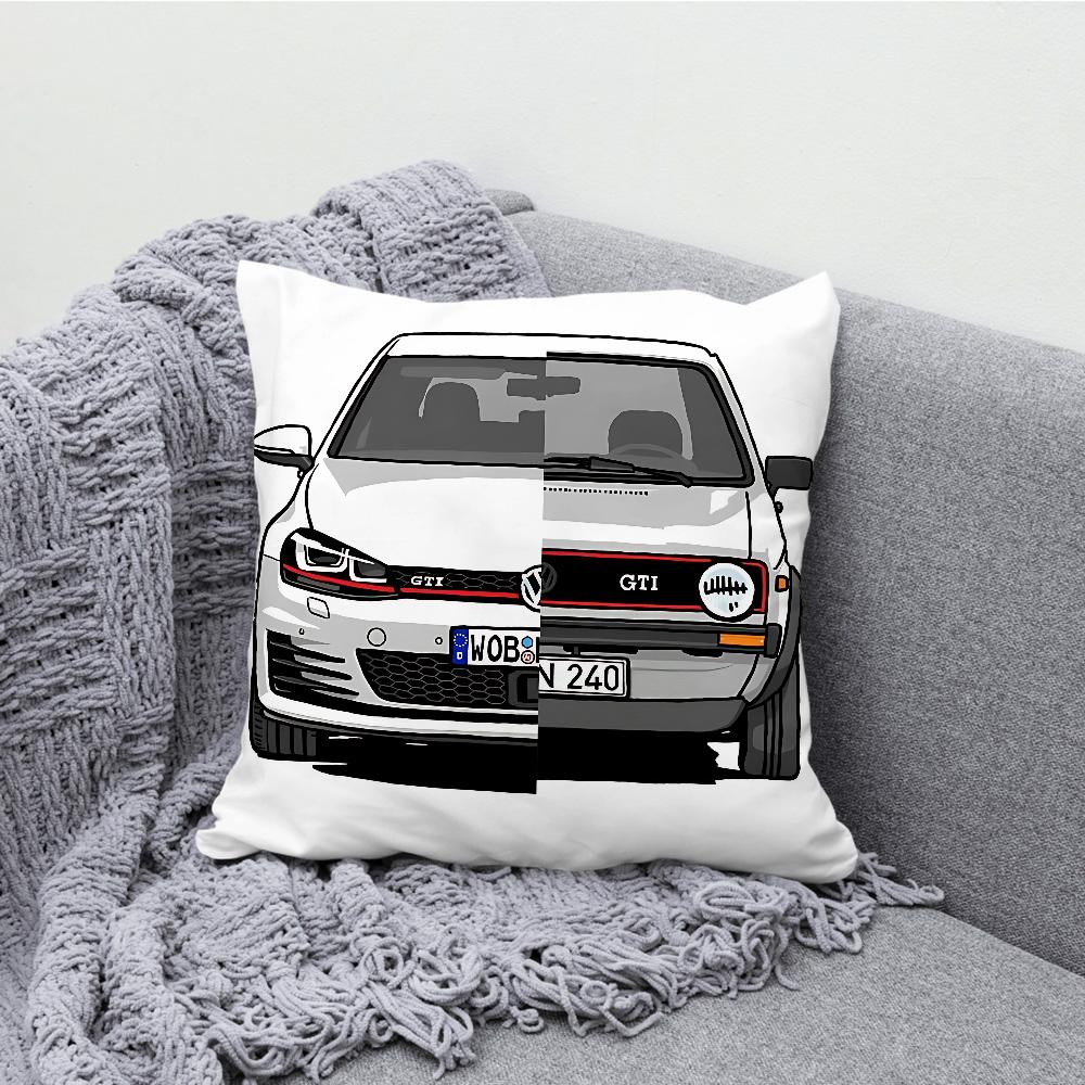 G-Golf G-GTI Car Pillow Case Soft Cushion Cases for Farmhouse Sofa Decor Home Decorations and Protector Pillow Case