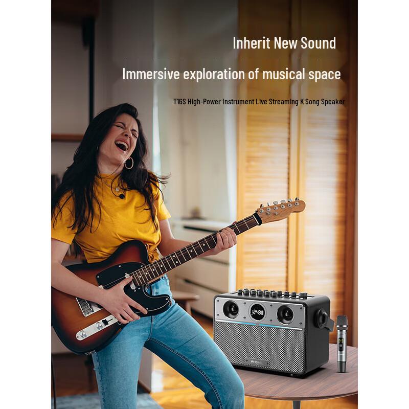 W-King T16S Portable K-Song Bluetooth Speaker