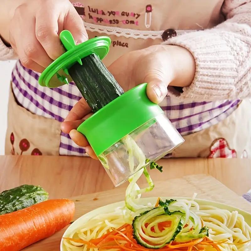 Multifunctional Kitchen Spiral Grater Single Layer Grater Chopper Vegetable Cutter Salad Tool Noodle Maker