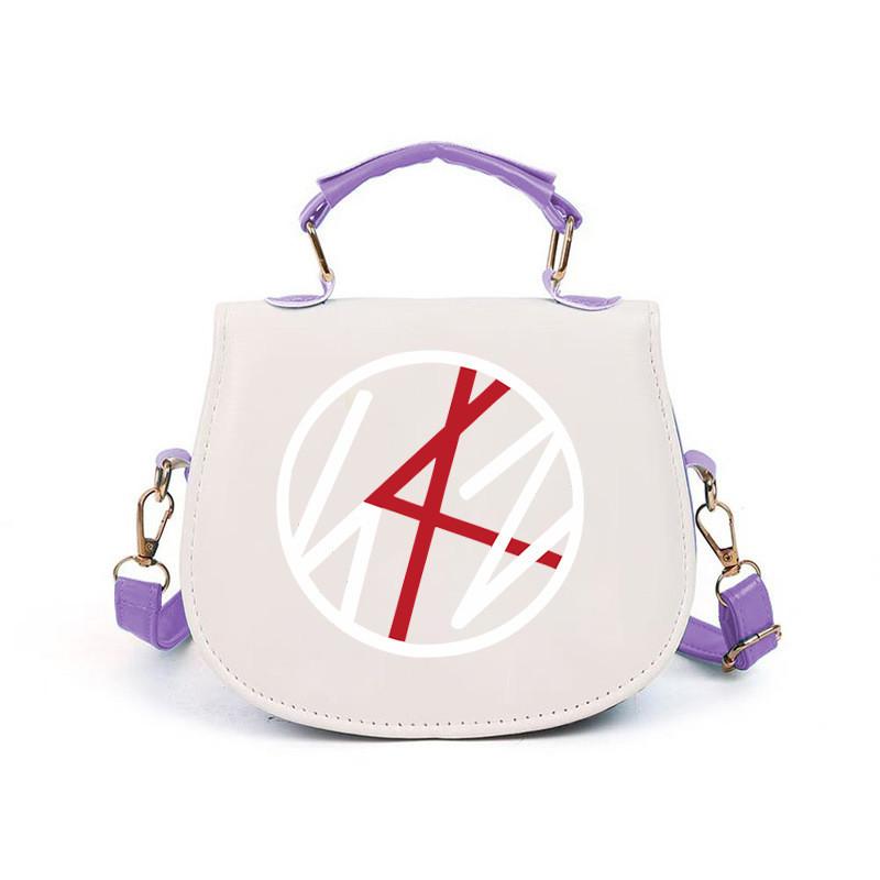 Kids Girls Straykids Felix Printed Student Lightweight Crossbody Bag Casual PU Shoulder Bags