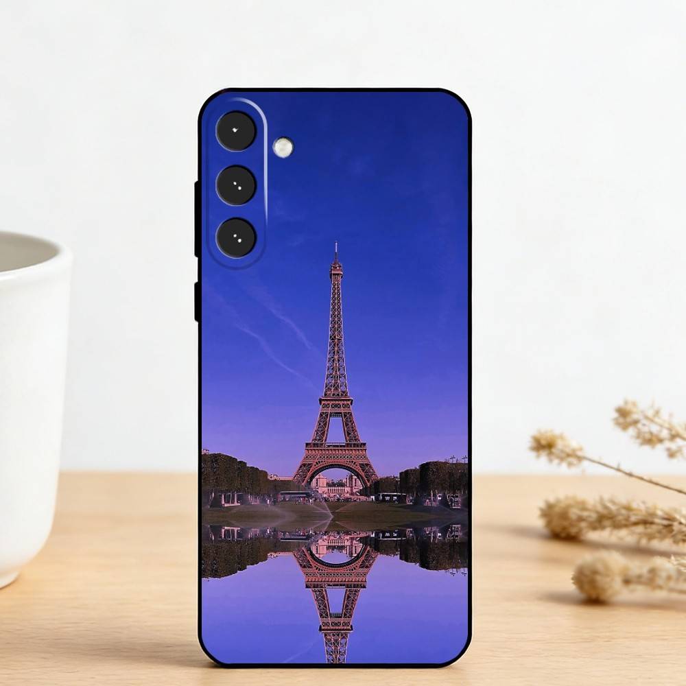 E-Eiffel T-Tower    Phone Case For Samsung Galaxy A73,A72,A71,A70,A53,A52,A51,Others Soft Black Cover