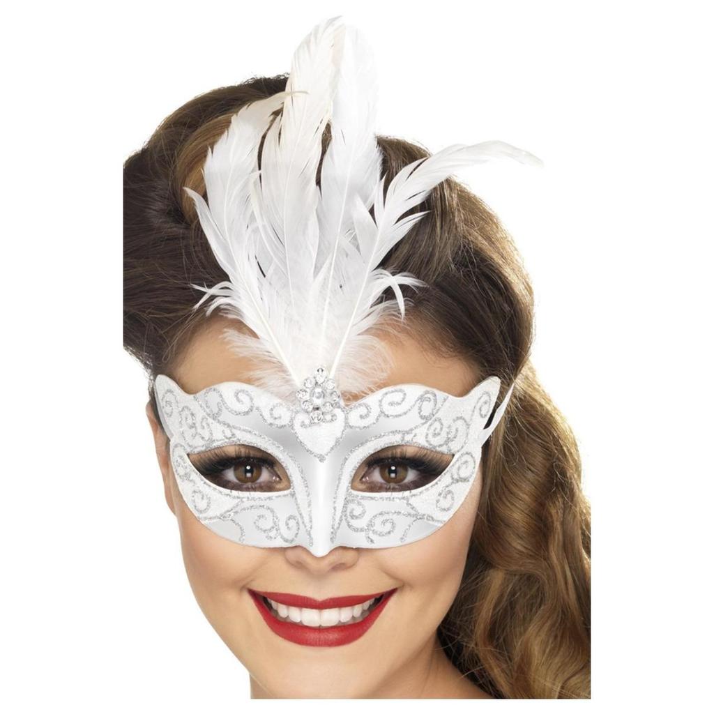 Smiffys Womens/Ladies Glitter Eye Mask
