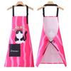 New Sleeveless Kitchen Aprons Cartoon Cats Canvas Cooking Apron Waterproof Adjustable Cafe Overalls for Cleaning