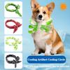 Haustier Kühlhalsband Eis-Kragen für Katzen Hunde Sommer Hitze Linderung Outdoor Reise Zubehör mit Atmungsaktivem Cartoon Design