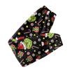 Women's Christmas  Print Trousers With Drawstring Cuffs Casual Pants And Pajamas