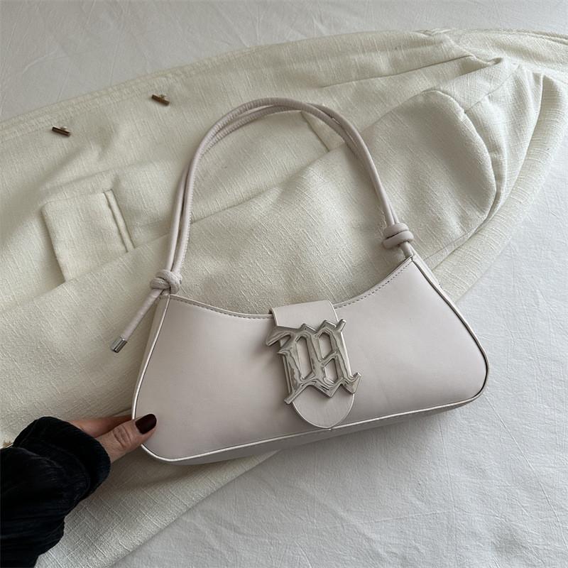 

Elegant Versatile Pu Underarm Bag For Women Ideal For Spring Summer Street Fashion білий