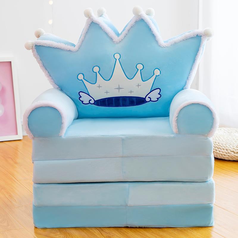 Cartoon Children's Multi-Layer Folding Plush Sofa Bed 