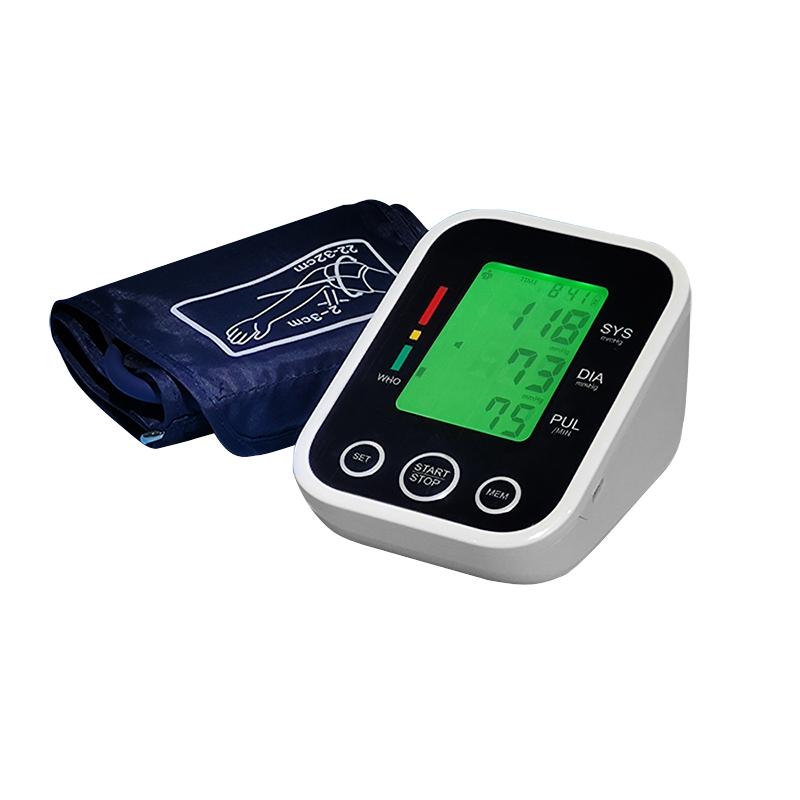 Digital Blood Pressure Monitor - Large LCD Display, High Accuracy, One-Button Operation for Home/Hospital Use