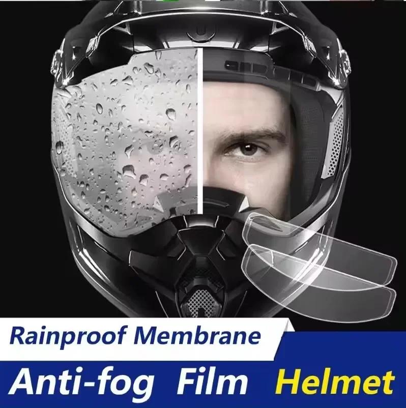 Motorcycle Helmet Anti-Rain And Anti-Fog Film Safety Driving Durable Nano Coating Clear Sticker Motorbike Accessory