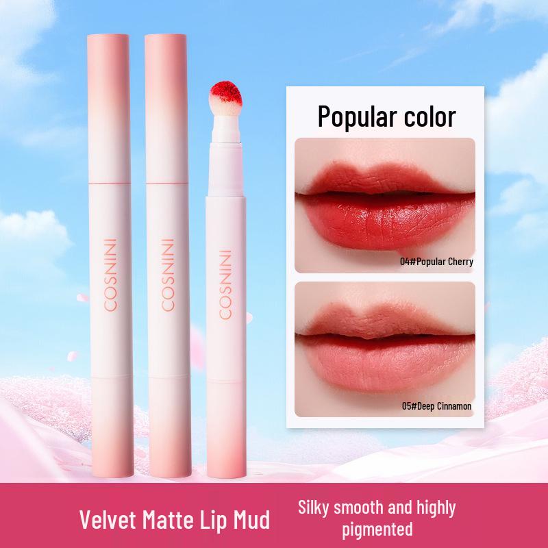 

Matte Non-Stick Moisturizing Lip Cream - Long-Lasting Lipstick for Women