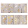 Golden Silver-color Metallic Tattoo Sticker for Women Girls Temporary Tattoo Sticker