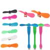 Portable Mobile Phone Fan Silicone Mini Cellphone Handheld Dormitory Fans for Travelling