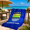 Persib Bandung Football Crest Beach Towel, Quick-drying, Easy To Care For, Suitable for Both Fitness and Beach Vacations,Sports Essential