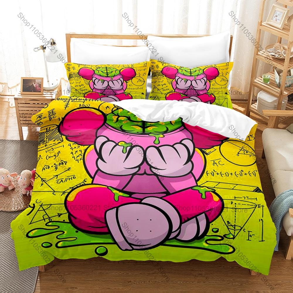 Young Miko BabyMiko 3PCS Bedding Set, Duvet Cover + 2 Pillowcases, Latin Trap Star Print Soft Microfiber for Fans Bedroom Decor
