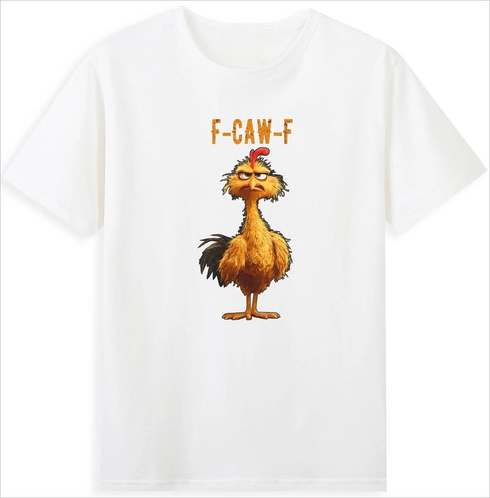 FCawF Chicken Tee FCAWF Chicken Funny Chicken Lovers Gift TShirt Comfortable and Soft Breathable Fashionable Mens Clothing