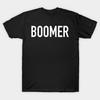Herren Schwarzes Print-T-Shirt Boomer No-Cut Transferpapier Druck Baumwoll-T-Shirt