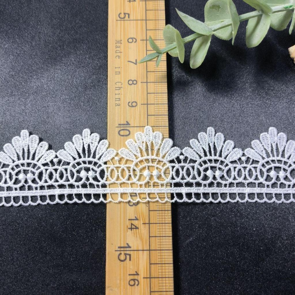 Hot Spot Transparent Mjölksilke Spets Bröllopskardin