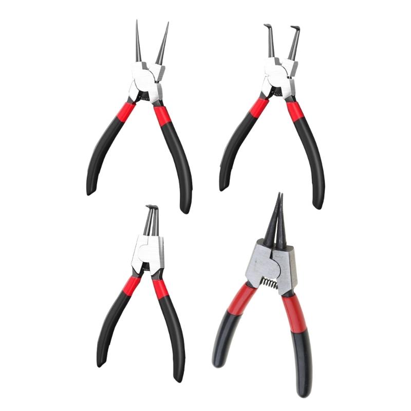 5inch Snaps Rings Pliers Double Purpose Circlip Pliers Snaps Rings Fixed Hardware Repair Manual Tool Internal External
