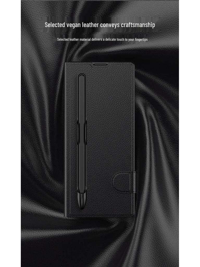 Samsung Z Fold7 Business Leather Flip Case: Full Coverage, Creative Design