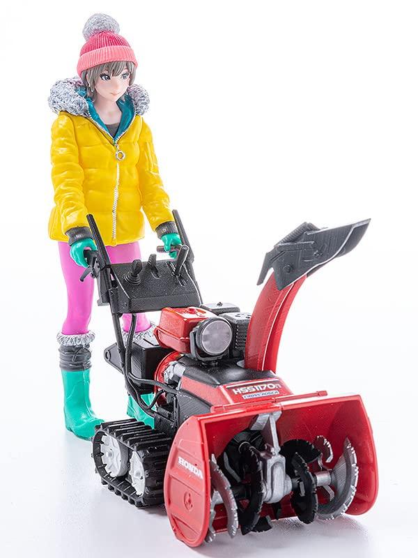 PLAMAX MF 62 minimaler Fabrik-Minori mit Honda HSS1170n[JX] Kompakter Schneefräser, 1/20 Maßstab Zusammengebautes Kunststoffmodell