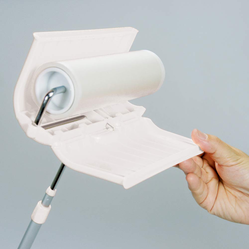 Azuma Industries Sticky a freestanding carpet roller with a storage retractable and a universal size spare tape compatible with all long F-Type