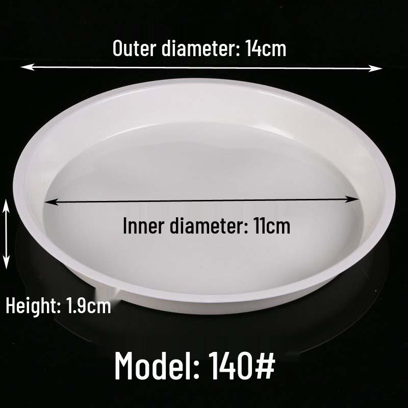 Thickened Round Plastic Flower Pot Water Tray - Large Draining Base for Succulents & Golden Pothos.