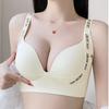 Plus-size Lingerie Women's Top Lactation Gathering Bra Anti-sagging Sports Bra Push Up Bra