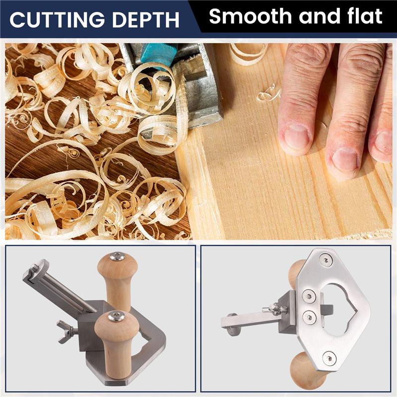 Carpenter's Precision Hand Wood Planer Tool For Router Plane Slotting And Chamfering