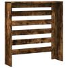 Radiator Cover Smoked Oak Finish 78 x 20 x 82 cm Engineered Wood