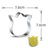 Rose Flower Cookware Stainless Steel Cookie Cutters Tulip Biscuit Mold Cupcake Decor Tools Pastry Shop