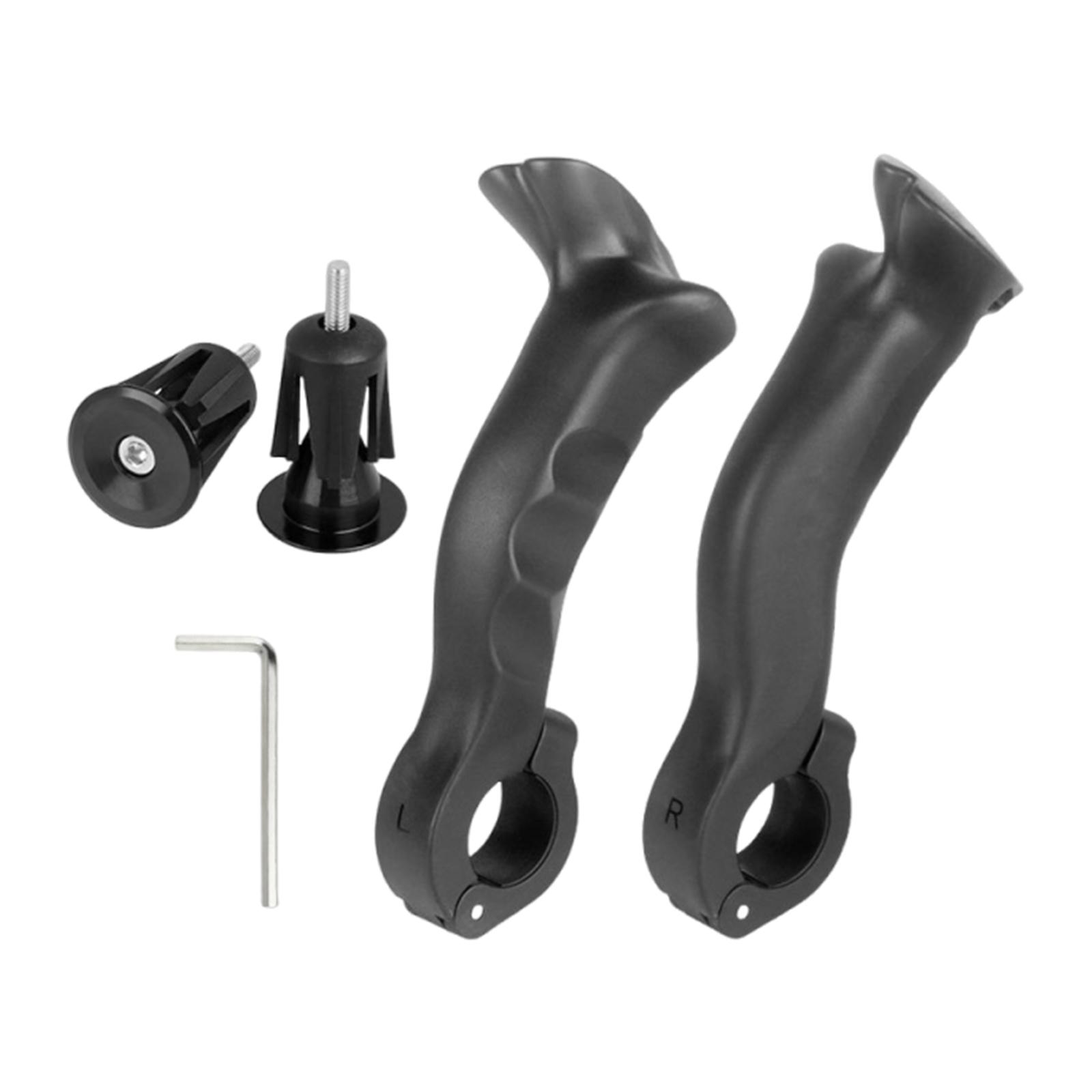 

Bicycle Deputy Handlebar 21.8-22.2mm Extended Nylon MTB Handlebar Adjustable Bicycle Hand Grip for MTB Modification Thumb Grip чёрный