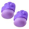 2Pcs Cat Paw Shaped Foundation Brush Soft Artificial Fiber Makeup Applicator for Liquid Powder Blush Concealer Portable Travel