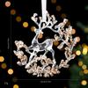 Transparent Acrylic Crystal Ornament Lightweight Sequin Hanging Pendant Christmas Tree Ornament  For Centerpiece Holiday