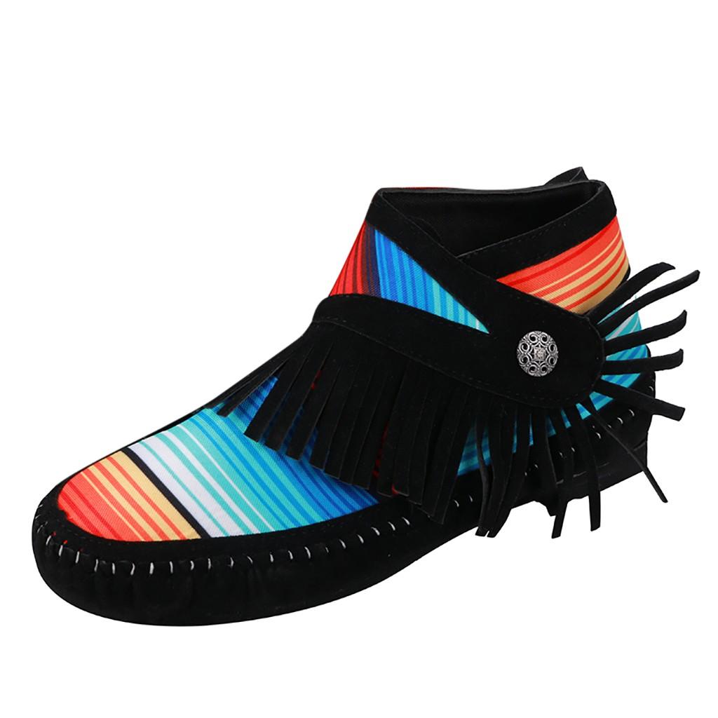 

Короткие ботинки с бахромой, женские сапоги с кисточками в британском стиле, ветровые сапоги Nationa Wom чёрный