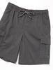 Amazon Essentials Men's Cargo Shorts with Elastic Waist, Dark Gray, Size M