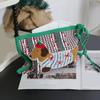 Rustic Style Dachshund Tissue Box Cotton Thread Paper Tissue Case Woven Tissue Bag  Living Room