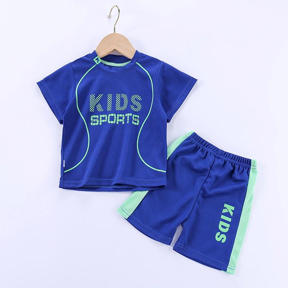 Children Clothing Set Kids Short Sleeved Summer Outfit Quick Drying Football Set Boy Girl Sport Wear Soft Breathable 1-12 Years