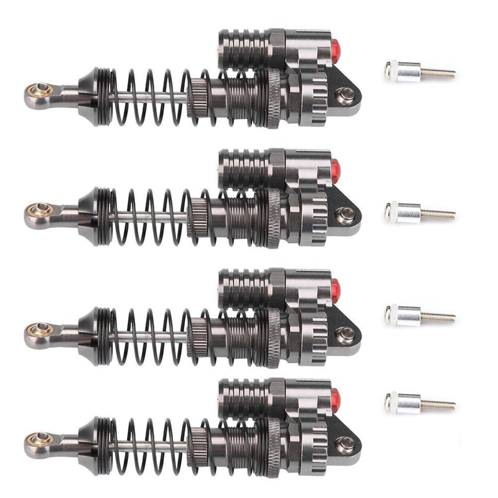 

4 шт. Алюмінієві амортизатори з ЧПУ для Axial SCX10 D90 RC Crawler Car