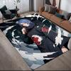 Konan Akatsuki Robe Flannel Pattern Square Carpet,Area Rug,Carpet Rug for Living Room Bedroom Sofa Playroom Decor,Non-slip Floor Mat