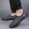 Neuankömmling Sommer Spaltleder und Mesh Slipper Herren Casual Nähen Sneakers Männliche Flats Mokassins Weiche Handgefertigte Steppschuhe