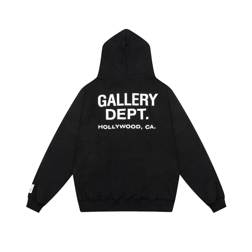 American Style Gallery Dept Logo Print Cotton Hoodie