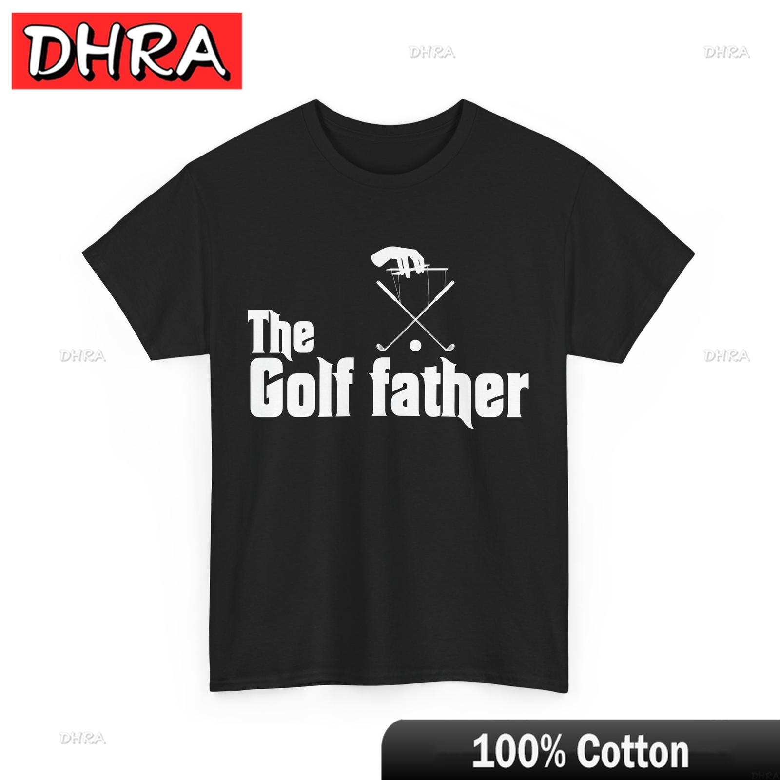 The Golffather TShirt Golfing Lovers Golfer Dad Fathers Day TShirt Chic Classic Retro Tshirts Retro Cool White Fresh Rap S