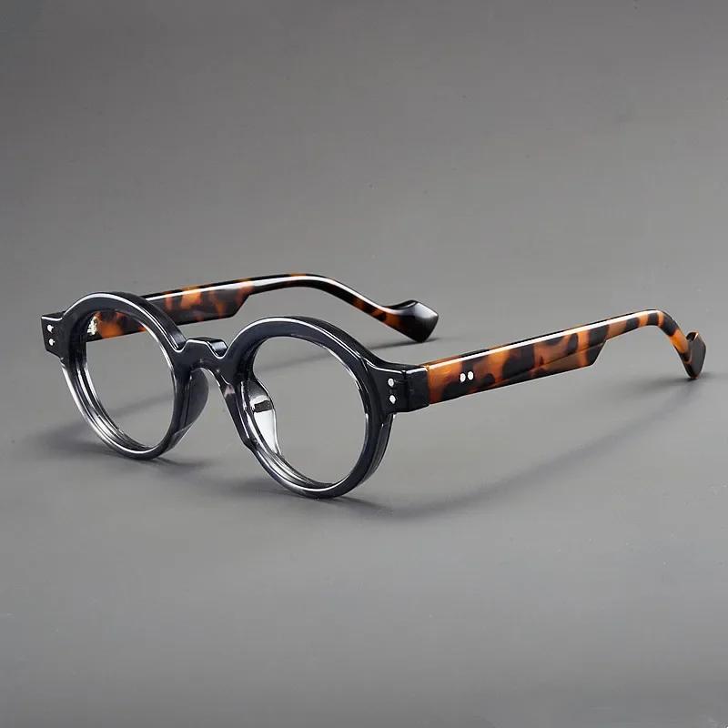 Men'S New Fashion Retro Round-Frame Reading Glasses Unisex New Classic Hd Lenses Anti-Blue Light Presbyopia Glasses 0 To +4.0